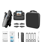 E88 Pro Drone with 4K HD Dual Camera & Screen Remote Control | Optical Flow Hover | 360° Flip | App Control | Adjustable Speed | Foldable RC Drone for Kids & Adults