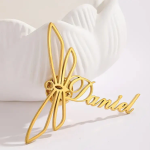 Personalized Name Dragonfly Brooch