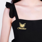 Elegant Custom Butterfly Brooch with English Name