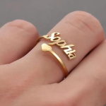Personalized Love Name Ring – Sleek Stainless Steel by ZEBJewelry