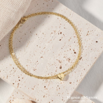 Personalized Anklets for Women Ankle Jewelry Gift for Her Initial Foot Bracelet Birthday Gift for Her Dainty Heart Summer Beach Jewelry