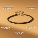 Pyrite Diamond Cut Anklet: Attracts Wealth and Abundance