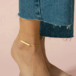 Custom Name Bar Anklet