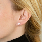 Custom Letter Studs – Minimalist Earrings
