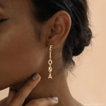 Fashion Name Drop Earrings – Personalized for You