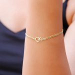 Personalized Tiny Interlocking Two Initials Bracelet, Dainty Gold Letter Bracelet, Custom Curb Chain Bracelet, Personalized Gifts