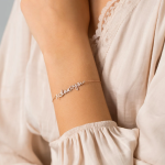 Custom Handwriting Bracelet | Personalized Gold Bracelet | Dainty Name Bracelet | Handmade Name Charm Jewelry | Perfect Gift for Mom