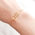 Personalised Bracelet, Custom Name Bracelet, Personalised Name Bracelet, Nameplate Bracelet, Initial Bracelet, Gift for Her, Memorial Gift