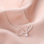 Custom Nurse Stethoscope Necklace with Personalized Name - Handcrafted Pendant for Medical Professionals - Ideal Gift for Graduation