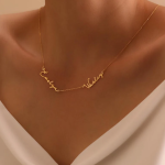 Two Name Necklace, Personalized Jewelry, Name Necklace, Custom Name Necklace, Mother's Day Gift Mom, Baby Shower, Gift For Her