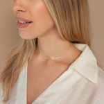 Personalized Minimal Sideways Name Necklace