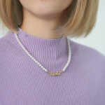 Natural Pearl Elegant Personalized Name Necklace