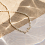 Personalized Custom Mellow Pearl Name Necklace