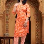 PickCell Floroal Printed Kurti With Bottom