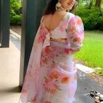 Organza saree