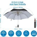 2 Fold Large Black Umbrella, Big Size