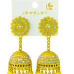 Gold Plated Jhumka  / Jhumki Floral Earrings
