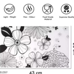 Nicasa HD Premium Quality combo of fridge top with 2 pec handle, and 6 mats-set of 9 pieces