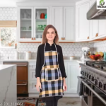 NICASA Kitchen Apron- Waterproof /Oil-Proof - Adjustable Aprons with Pockets for Women Men Washable - Pack of 3 (color As per availibility)