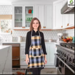 NICASA Kitchen Apron- Waterproof /Oil-Proof - Adjustable Aprons with Pockets for Women Men Washable - Pack of 1 (color As per availibility)