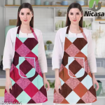 Kitchen Apron- Waterproof /Oil-Proof - Adjustable Aprons with Pockets for Women Men Washable - Pack of 4 (color As per availibility)