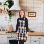 NICASA Kitchen Apron- Waterproof /Oil-Proof - Adjustable Aprons with Pockets for Women Men Washable - Pack of 2 (color As per availibility)