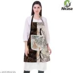 Kitchen Apron- Waterproof /Oil-Proof - Adjustable Aprons with Pockets for Women Men Washable - Pack of 1 (color As per availibility)