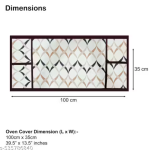 Krishna E premium quality water proof Fabric Fridge Cover with 1 pec Oven Cover,Water proof Fabric, Set of 2 pec