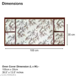 Krishna E premium quality water proof Fabric Fridge Cover with 1 pec Oven Cover,Water proof Fabric, Set of 2 pec