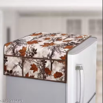 HD Premium Quality Fridge cover for Top with 1 Pec of handle and 3 pec of Fridge Mats - Set of 5 piece