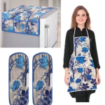 Classy Stylish Fridge Top Cover & Apron (Pack Of 2)