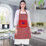 Kitchen Apron- Waterproof /Oil-Proof - Adjustable Aprons with Pockets for Women Men Washable - Pack of 1 (color As per availibility)