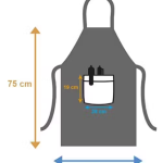 Kitchen Apron- Waterproof /Oil-Proof - Adjustable Aprons with Pockets for Women Men Washable - Pack of 1 (color As per availibility)