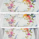 NICASA HD Premium Quality Fridge cover for Top with 1 pec handle and 3 pec fridge mats - Set of 5 piece