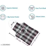 Nicasa Cotton Waterproof Kitchen Apron with Front Pocket Set of 2 Pcs (Color As Per Availability)