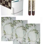 Nicasa HD Premium Quality combo of fridge top, 2 pec handle and 3 mats-set of 6 pieces