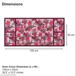 Krishna E premium quality Fabric Fridge Cover With 1 pec of Microwave Oven Cover - Set of 2 Pec