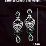 Emerald Green Royal Necklace with Earrings