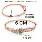 Rose Gold Plated Cubic Zircon Bracelet