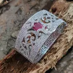 Sonamone Cubic Zircon Studded Kada Bracelet