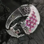 Sonamone Cubic Zircon Studded Kada Bracelet