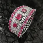 Sonamone Cubic Zircon Studded Kada Bracelet