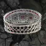 Sonamone Cubic Zircon Studded Kada Bracelet