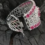 Sonamone Cubic Zircon Studded Kada Bracelet