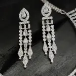 Sonamone Real Cubic Zircon Antique Design Necklace Set