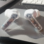 Heyuva C-M-f Wireless Earbuds with Bass Sound, Ergonomic Design (White)