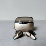 Heyuva Crystal Pro True Wireless Earbuds| Bass Sound with Clear Calling ( Beige Grey)