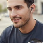 Heyuva Crystal Pro True Wireless Earbuds| Bass Sound with Clear Calling ( Beige Grey)