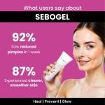 Sebogel Salicylic Acid & Nicotinamide Gel for Pimples and Oily Skin, 30gm - Pack of 2-Paraben Free