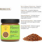 Ground Flaxseed Powder 150g (Alsi Powder) | High Omega 3 & Fiber for Digestion, Heart & Weight Loss | Trustmeds